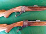 Westley Richards single shot rifles consecutively numbered pair in .458 Winchester Magnum - 8 of 16