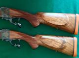Westley Richards single shot rifles consecutively numbered pair in .458 Winchester Magnum - 13 of 16