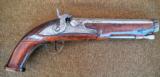 Percussion Pistol 19th Century converted flintlock - 1 of 15