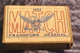 Frankfort Arsenal (FA) 1957 .30-06 Match ammo, unopened box