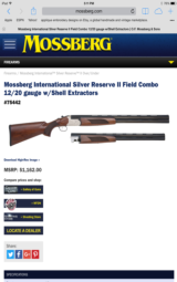 Mossberg International Silver Reserve II Field Combo 12/20 - 1 of 1