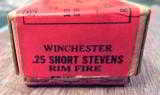 *VINTAGE* FULL BOX of WINCHESTER .25 SHORT STEVENS
STAYNLESS RIMFIRE
- 3 of 10