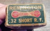 *RARE* FULL BOX of REMINGTON - UMC KLEANBORE .32 SHORT RIM FIRE GREEN