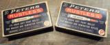VINTAGE PETERS(2)BOXESof 7 MM MAUSER RUSTLESS CENTER FIRE AMMO ** EXCELLENT CONDITION BOX & AMMO!! ** BLUE/WHITE/RED - 2 of 14