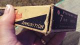 VINTAGE PETERS(2)BOXESof 7 MM MAUSER RUSTLESS CENTER FIRE AMMO ** EXCELLENT CONDITION BOX & AMMO!! ** BLUE/WHITE/RED - 11 of 14