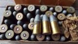 *VINTAGE*
BOX of WINCHESTER ** 455 COLT
MARK II ** SMOKELESS
STAYNLESS CARTRIDGES
265 GR. BULLETS - 3 of 7