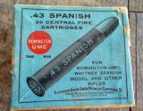 VINTAGE ~ REMINGTON / UMC .43 SPANISH BLACK POWDER CENTRAL FIRE RIFLE CARTRIDGES COMPLETE &
EXCELLENT ! - 10 of 10