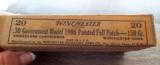 FULL 2-PIECE BOX WINCHESTER.30 GOV&T MODEL 1906 POINTED FULL PATCH 150GR. SMOKELESS POWDER (BUFF BOX) - 2 of 9