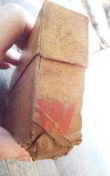 FULL 2-PIECE BOX WINCHESTER.30 GOV&T MODEL 1906 POINTED FULL PATCH 150GR. SMOKELESS POWDER (BUFF BOX) - 8 of 9
