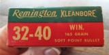 FULL BOX (20) REMINGTON KLEANBORE 32-40 WIN. CALIBER 165 GRAIN SOFT POINT SMOKELESS CARTRIDGES ~ EXCELLENT ! ! ~ - 5 of 12