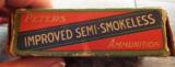 VINTAGE PETERS ~ 32 SHORT RIM FIRE ~ LUBRICATED
"IMPROVED SEMI-SMOKELESS" #3202 NEARLY FULL BOX !
- 4 of 9