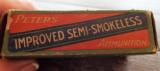 VINTAGE PETERS ~ 32 SHORT RIM FIRE ~ LUBRICATED
"IMPROVED SEMI-SMOKELESS" #3202 NEARLY FULL BOX !
- 3 of 9