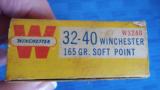 *RARE* WINCHESTER PRE-CHILD WARNING 32-40 WIN.
NEARLY FULL BOX TIGHT & SOLID
MFG. 1959-61 ONLY!! (W3240) - 7 of 12