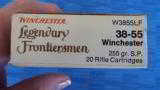 WINCHESTER LEGENDARY FRONTIERSMEN 38-55 WIN AMMO 255 GR. SOFT POINT. FULL BOX! .NICKEL PLATED LIMITED ~SUPER CLEAN!! - 3 of 10