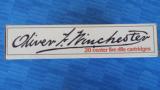 OLIVER WINCHESTER COMMEMORATIVE BOX OF 38-55(W38550FW)255 GRAIN S.P.AMMOLIMITED EDITION / NICKEL PLATEDPRISTINE!!!! - 4 of 10