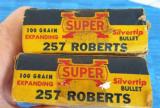2 VINTAGE BOXES of WESTERN SUPER-X 257 ROBERTS SILVERTIP AMMO "GRIZZLY BEAR BOX" 100 GR.EXPANDING BULLET
SMOKELESS POWDER - 4 of 11