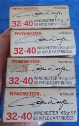 WINCHESTER
32-40 ** JOHN WAYNE ** COMMEMORATIVE BOXES
(4) BOXES
EXCELLENT!! - 9 of 12