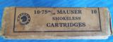 VINTAGE FULL BOX of KYNOCH 10.75x 68 mm MAUSERSMOKELESS CARTRIDGESAMMO SUPER CLEAN!! - 4 of 11