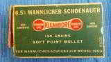 VINTAGE REMINGTON / UMC 6.5mm MANNLICHER-SCHOENAUER
AMMO ~DOG BONE BOX~150 GR SOFT POINT
(19 CARTRIDGES) - 2 of 8