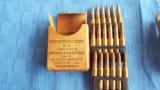 3 FULL BOXES VINTAGE ITALIAN CARCANO AMMO (1) BOX 6.5~1954 & (2) BOXES 7.35 ~1939 WITH STRIPPER CLIPS - 10 of 10