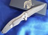 KERSHAW KNIVES / SANTA FE STONEWORKSMAMMOTH TUSKHANDLE KERSHAWDAMASCUS SHALLOT(SPRING ASSIST) (1840 DAM) NEW IN BOX!! - 2 of 7