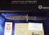 BOKER FIGHTING KNIFE " ELITE FORCES SERIES " APPLEGATE - FAIRBAIRN
COMMEMORATIVE "OPERATION NIMROD" LIMITED EDITION
#328/999 NI - 1 of 8