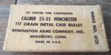 REMINGTON "WHITE BOX" 25-35 WINCHESTER 117 GR. METAL CASE BULLET (No.6125) *VINTAGE* EXCELLENT COND. - 1 of 6