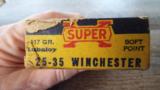 VINTAGE FULL BOX of WESTERN SUPER-X 25-35 WINCHESTER 117 GR. LUBALOY SOFT POINT BULLET - 9 of 9