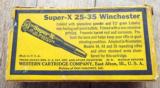 VINTAGE FULL BOX of WESTERN SUPER-X 25-35 WINCHESTER 117 GR. LUBALOY SOFT POINT BULLET - 2 of 9