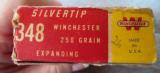 VINTAGE WINCHESTER 348 WINCHESTER SUPER SPEED SILVERTIP AMMO ~250 GRAIN EXPANDING FACTORY BULLETS (W 3483) - 7 of 10