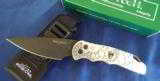 PROTECH "SKULL #2 LIMITED EDITION AUTO KNIFE "BARBED WIRE & BRICKS" STERLING SILVER SKULL (BRUCE SHAW DESIGN) NEW IN THE BOX!! - 1 of 10
