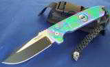 PROTECH
LES GEORGE ROCKEYE ~ STERLING SKULL~ PURPLE/GREEN/TEAL SPLASH ANODIZING ~ ONE OF A KIND!! AUTO KNIFE (NIB) - 1 of 7