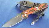 PROTECH
LES GEORGE ROCKEYE ~ STERLING SKULL~ BLACK/RED SPLASH ANODIZING ~ ONE OF A KIND!! AUTO KNIFE (NIB) - 1 of 8