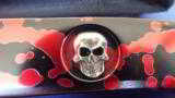 PROTECH
LES GEORGE ROCKEYE ~ STERLING SKULL~ BLACK/RED SPLASH ANODIZING ~ ONE OF A KIND!! AUTO KNIFE (NIB) - 2 of 8