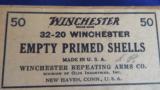 VINTAGE WINCHESTERFULL BOX OF 32-20 EMPTY PRIMED SHELLS (50 SHELLS) EXCELLENT CONDITION!! - 3 of 8