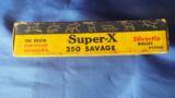 VINTAGE FULL BOX "GRIZZLY BEAR" WESTERN SUPER-X AMMO * 250 SAVAGE *
SUPER CLEAN!! - 3 of 8