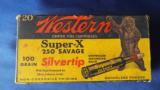 VINTAGE FULL BOX "GRIZZLY BEAR" WESTERN SUPER-X AMMO * 250 SAVAGE *
SUPER CLEAN!! - 1 of 8