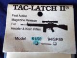 NEW IN PACKAGE TAC-LATCH II FAST ACTION MAGAZINE RELEASE FOR HECKLER & KOCH RIFLES MODEL HK91 & HK93
- 4 of 5