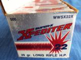  WINCHESTER ~ WESTERN * XPEDITER * SUPER X~ XTRA HIGH VELOCITY .22 LONG RIFLE 29 GR. HOLLOW POINT AMMO ~ BRICK OF 500 (NOS) - 4 of 8