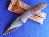 MARFIONE CUSTOM (MICROTECH) LIGHTFOOT LCC DOUBLE - ACTION VINTAGE COCOBOLO & DAMASCUS (Limited ONE of A KIND!) - 10 of 11