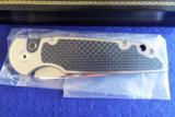 WALTER BREND HAND GROUND AUTO KNIFE~ PROTECH TR-3 ~ MIRROR POLISH 416 STEEL with CARBON FIBER INLAYS New in Box!! #25/30 - 9 of 13