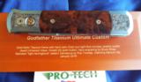 PRO TECH KNIVES ~ GODFATHER // TITANIUM ULTIMATE CUSTOM ~ BRAND NEW IN THE BOX - 7 of 12