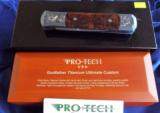 PRO TECH KNIVES ~ GODFATHER // TITANIUM ULTIMATE CUSTOM ~ BRAND NEW IN THE BOX - 11 of 12