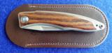 CHRIS REEVE Knives: MNANDI - Bocote NEW IN THE BOX with LEATHER SHEATH, LUBRICANT & TOOL with ALL PAPERWORK BIRTH CERTIFICATE
- 6 of 9