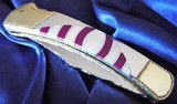 BUCK-110C CUSTOM MICHAEL PRATER ~ PAINTED PONY- Folding Knife signed-NEW in TUBE
PEARL & SUGILITE ~~STUNNING! - 1 of 11