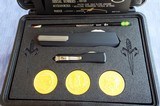 Microtech / Marfione Custom ~
John Wick Continental 3 Set ~ Cypher & UTX-70 Challenge Coins & Pencil NIB SERIAL# 33 - 10 of 12