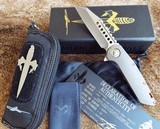 MARFIONE CUSTOM KNIVES (Microtech) BRONZE WARHOUND ~~ M390 TWO-TONE BRONZED APOCALYPTIC TITANIUM ~ BLADE BRONZE #007~ 02/2018 NIB - 2 of 12