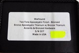 MARFIONE CUSTOM KNIVES (Microtech) BRONZE WARHOUND ~~ M390 TWO-TONE BRONZED APOCALYPTIC TITANIUM ~ BLADE BRONZE #007~ 02/2018 NIB - 12 of 12