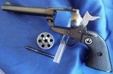 RUGER
Old Style Single Six 1955 UNCONVERTED 3-screw ~ flat gate~ 22cal. ser.#15786 **SUPER CLEAN!** - 4 of 14