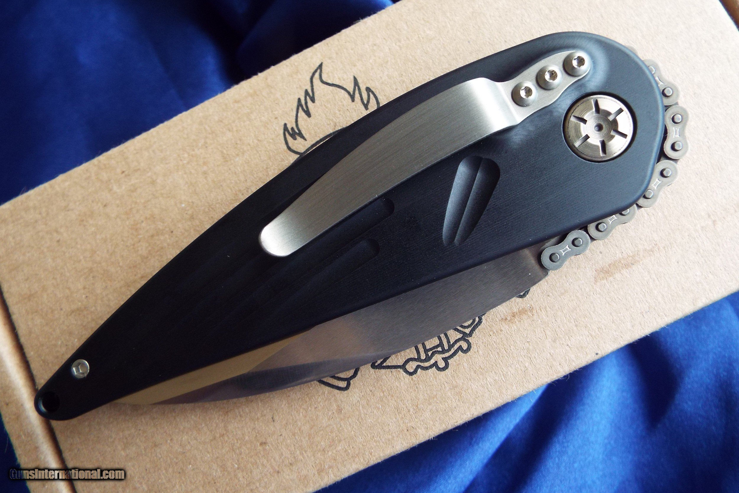 RATWORX MRX CHIEF RAZOR BLADE CUSTOM HAND GROUND AUTO KNIFE